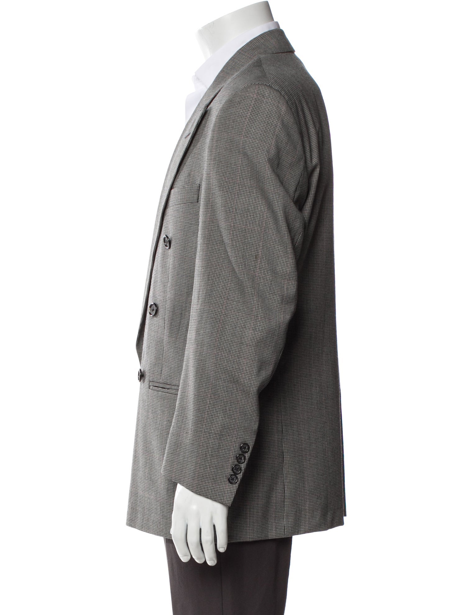 Burberry's Three Button Patterned Blazer